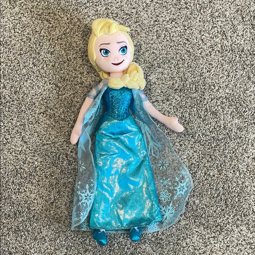Frozen Elsa Plush Doll - Blue